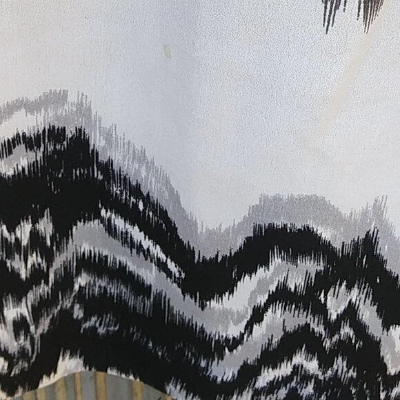 C. Luce Black & White Scoop Neck Long Sleeve Women's Dress - L - Picture 16 of 16